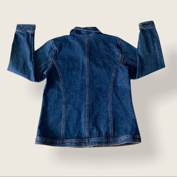 LIKE NEW Bill Blass Denim Jacket - Darkwash - Picture 4 of 8